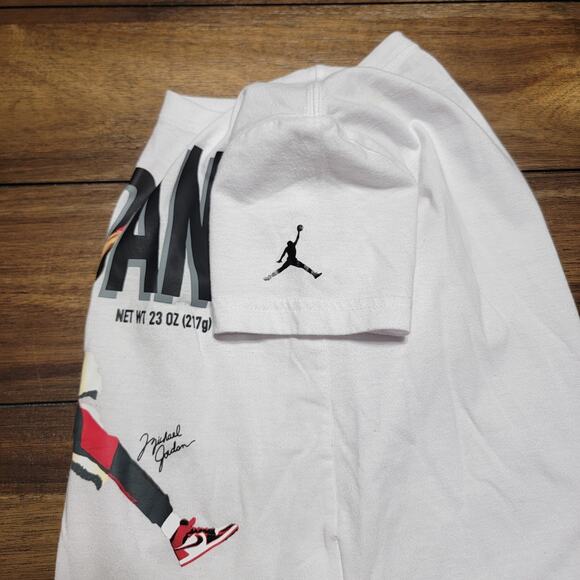 Air Jordan Kids White Tee "Jordan" - Size Medium (5-6 Yrs) - Picture 3 of 7